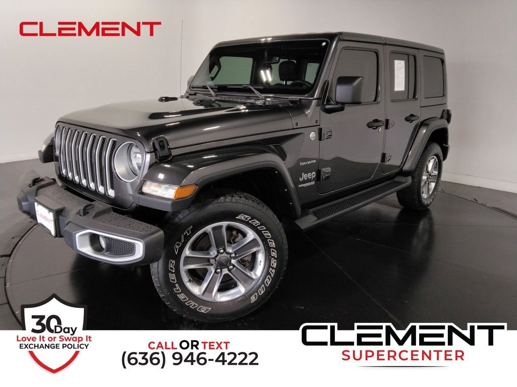 Used 2021 Jeep Wrangler Unlimited Sahara w/ Uconnect 4C Nav & Sound Group image 1