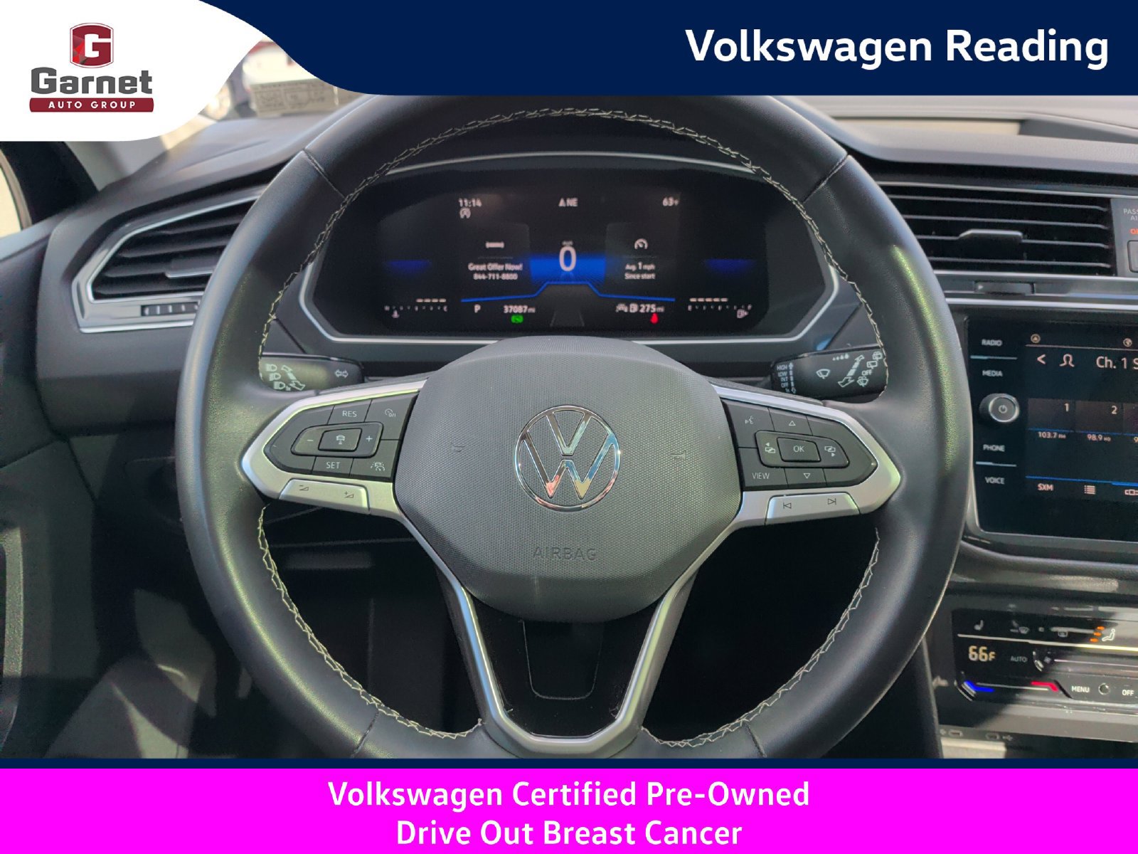 Certified 2023 Volkswagen Tiguan SE w/ Panoramic Sunroof Package FWD image 16