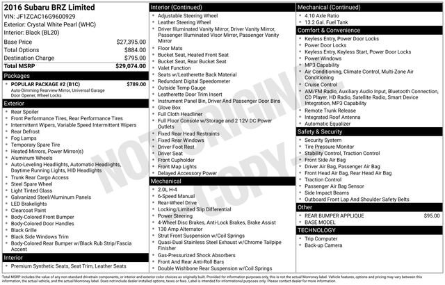 Used 2016 Subaru BRZ Limited w/ Popular Package #2 image 30