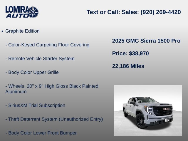 Used 2025 GMC Sierra 1500 Pro w/ Graphite Edition AWD/4WD image 27