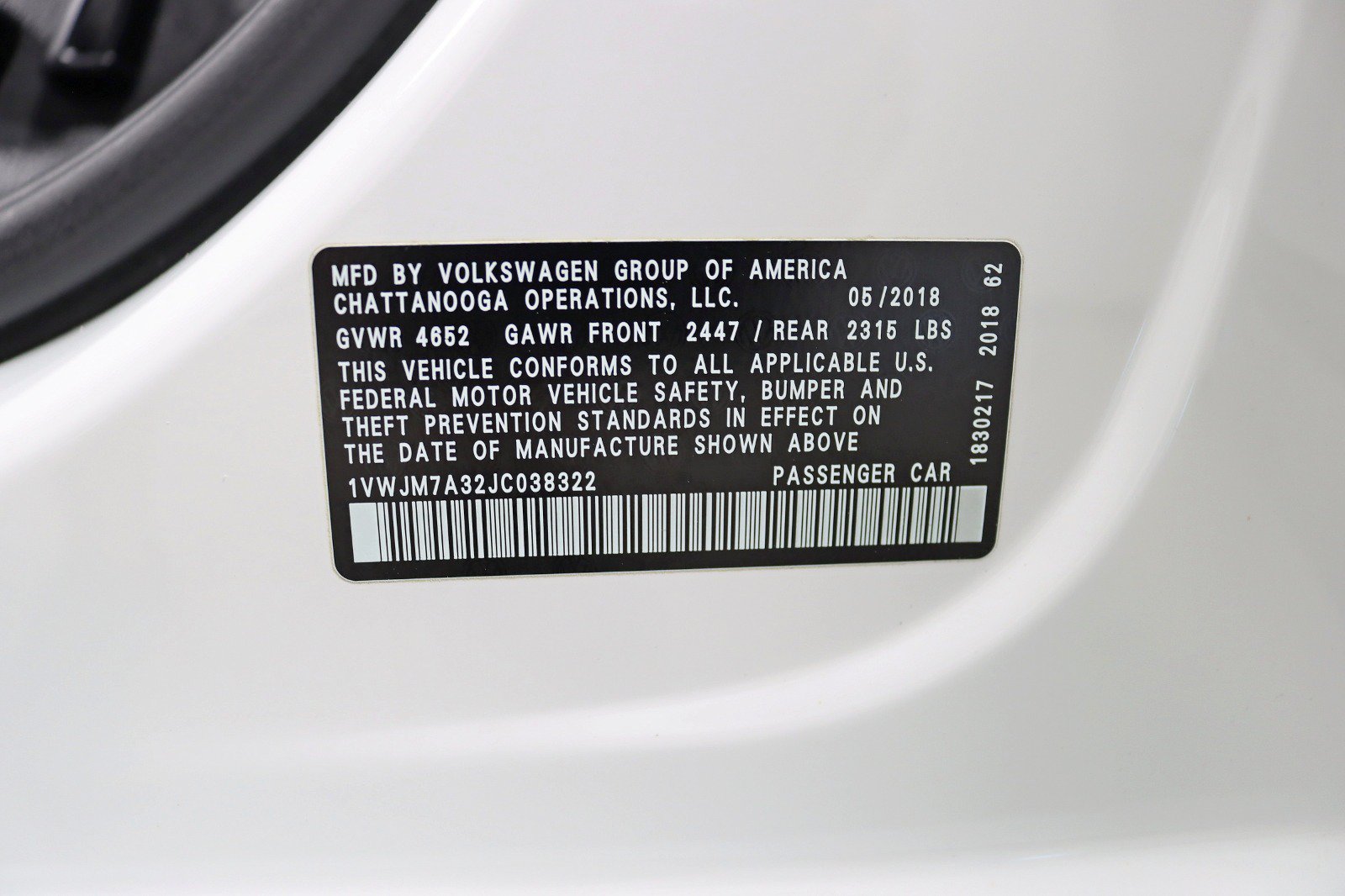 Used 2018 Volkswagen Passat 3.6 FWD image 36