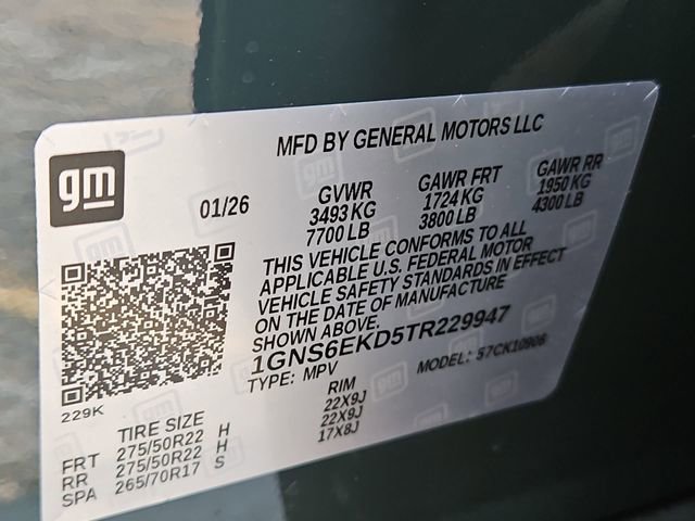 New 2026 Chevrolet Suburban RST w/ Comfort Package image 36