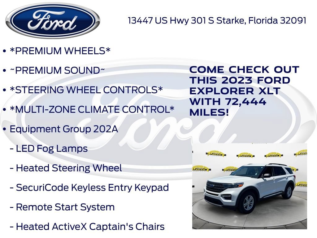 Certified 2023 Ford Explorer XLT w/ Equipment Group 202A RWD image 15