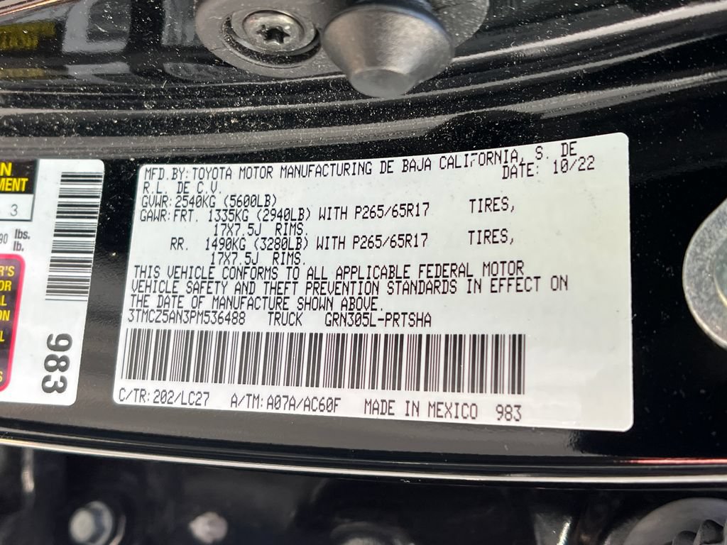 Used 2023 Toyota Tacoma TRD Sport w/ TRD Premium Sport Package AWD/4WD image 10