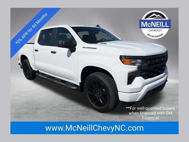 New 2026 Chevrolet Silverado 1500 Custom w/ Turbomax Blackout Package