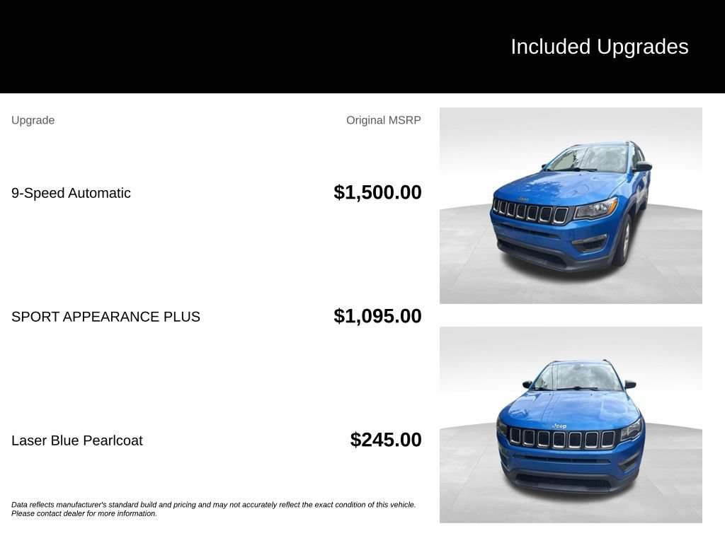 Used 2020 Jeep Compass Sport AWD/4WD image 2