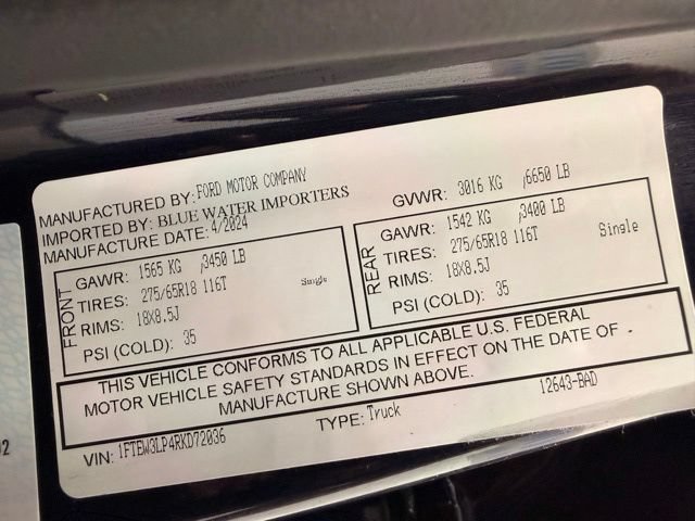Used 2024 Ford F150 XLT w/ XLT Black Appearance Package AWD/4WD image 54
