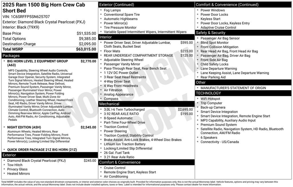 Used 2025 RAM 1500 Big Horn AWD/4WD image 5