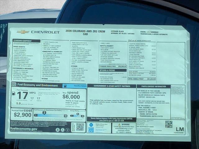 New 2026 Chevrolet Colorado ZR2 w/ Technology Package image 18