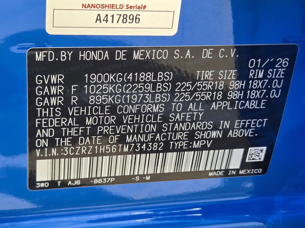 Certified 2026 Honda HR-V Sport image 31