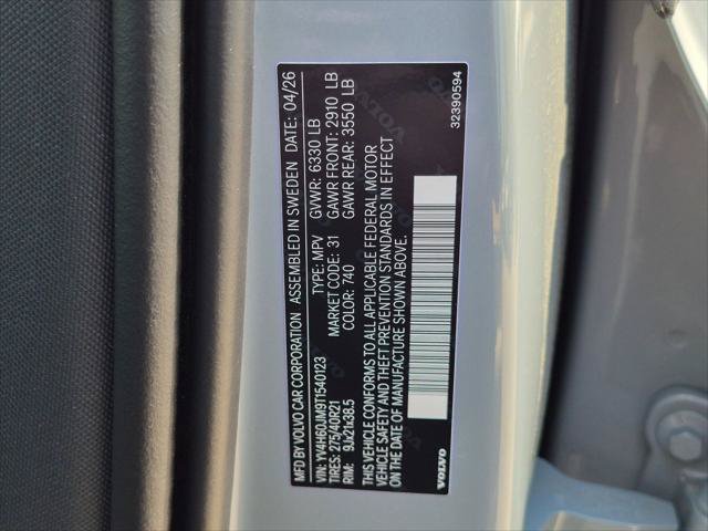 New 2026 Volvo XC90 T8 Ultra w/ Protection Package AWD/4WD image 15