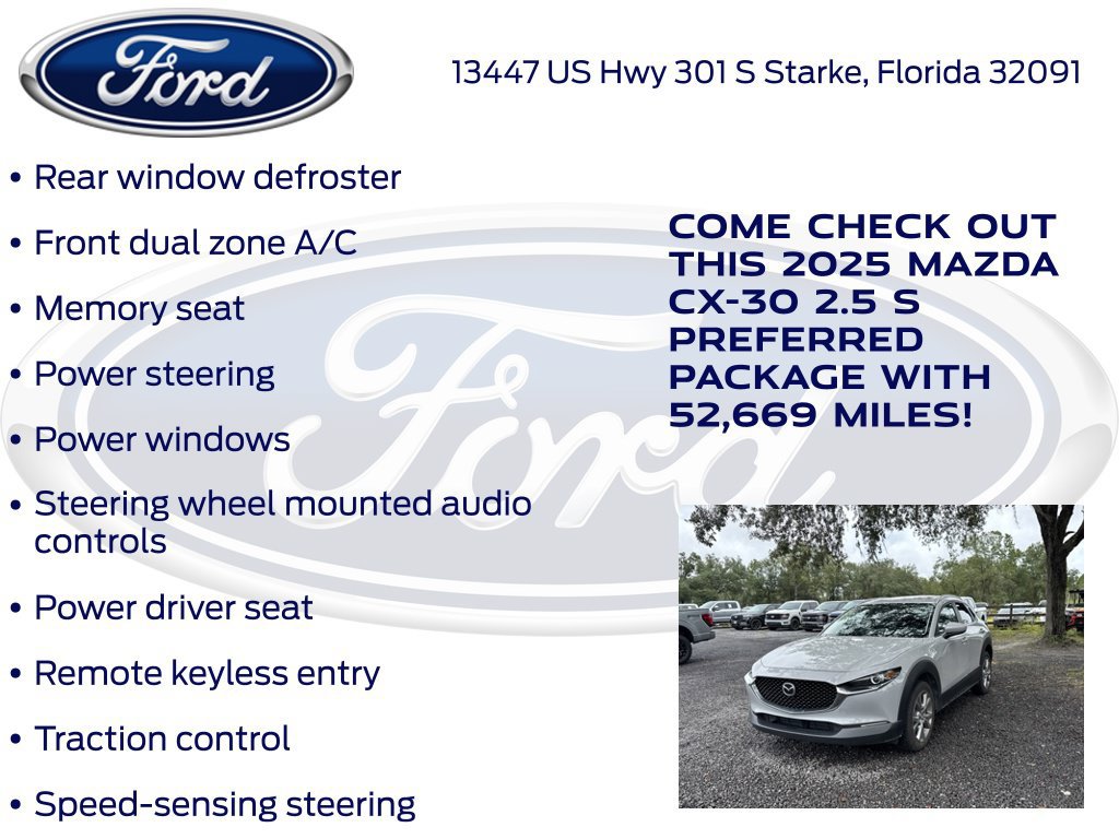 Used 2025 MAZDA CX-30 AWD 2.5 S w/ Preferred Package image 21