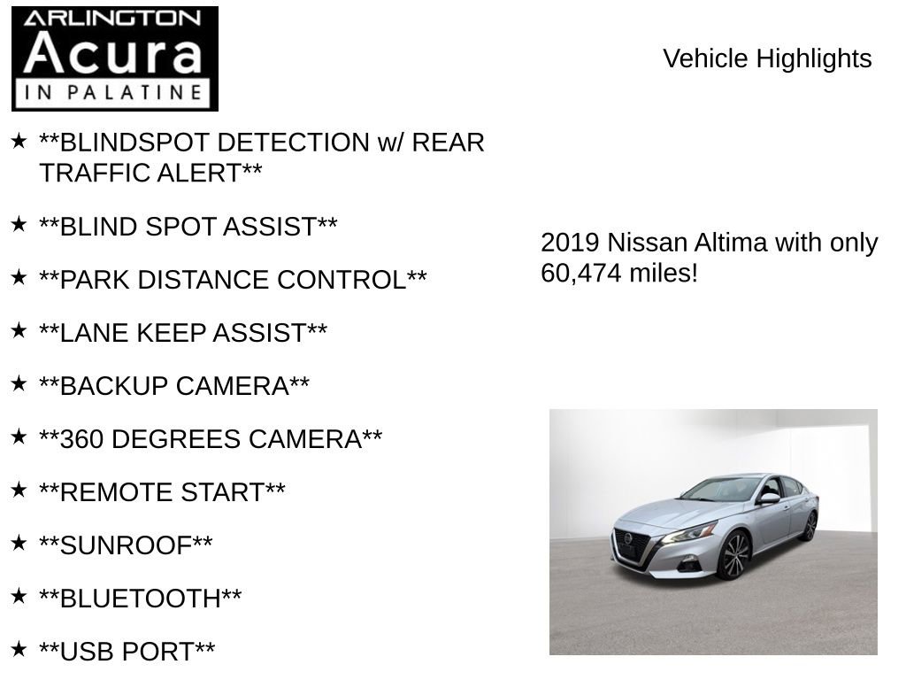 Used 2019 Nissan Altima 2.0 Platinum image 7