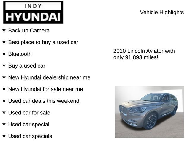Used 2020 Lincoln Aviator Reserve w/ Equipment Group 202A AWD/4WD image 8