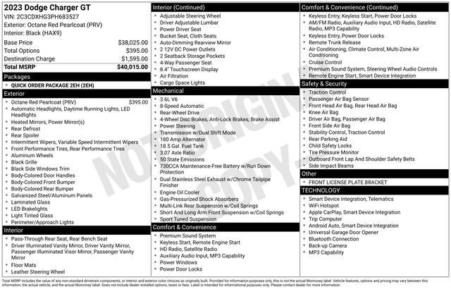 Used 2023 Dodge Charger GT RWD image 15