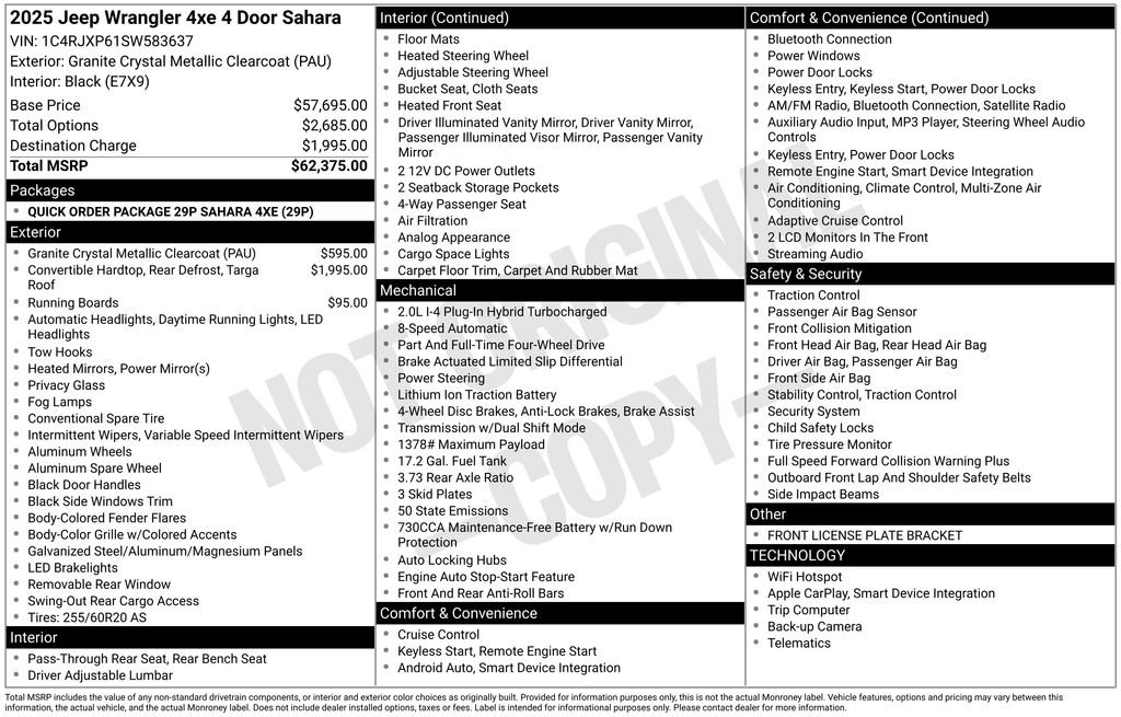Used 2025 Jeep Wrangler Unlimited Sahara image 35