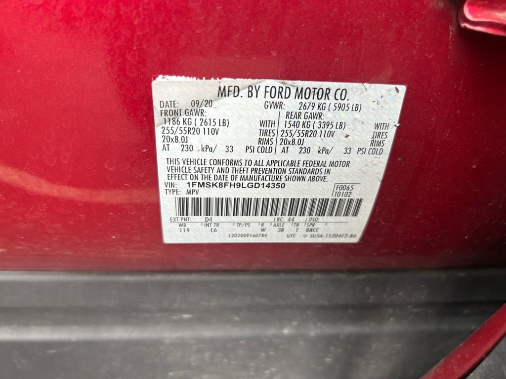 Used 2020 Ford Explorer Limited w/ Class III Trailer Tow Package AWD/4WD image 32