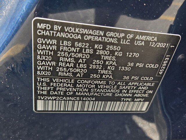 Used 2022 Volkswagen Atlas SE FWD image 16