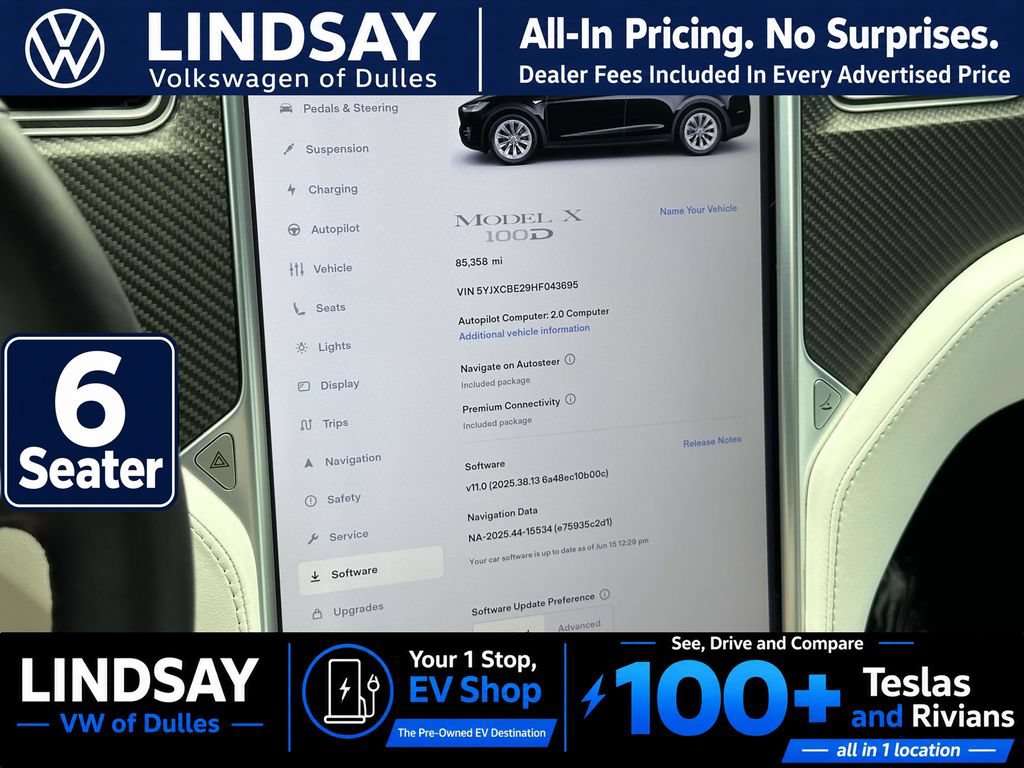 Used 2017 Tesla Model X 100D AWD/4WD image 24