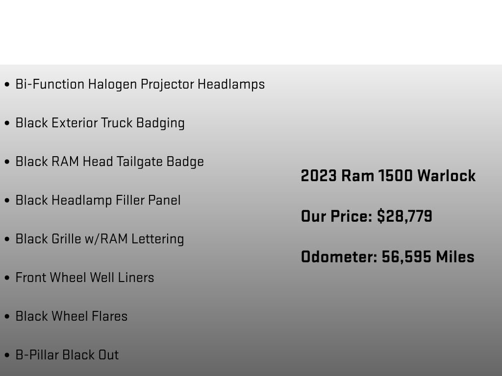 Used 2023 RAM 1500 Warlock AWD/4WD image 30