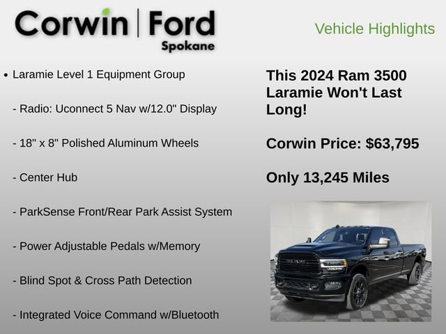 Used 2024 RAM 3500 Laramie w/ Night Edition AWD/4WD image 36