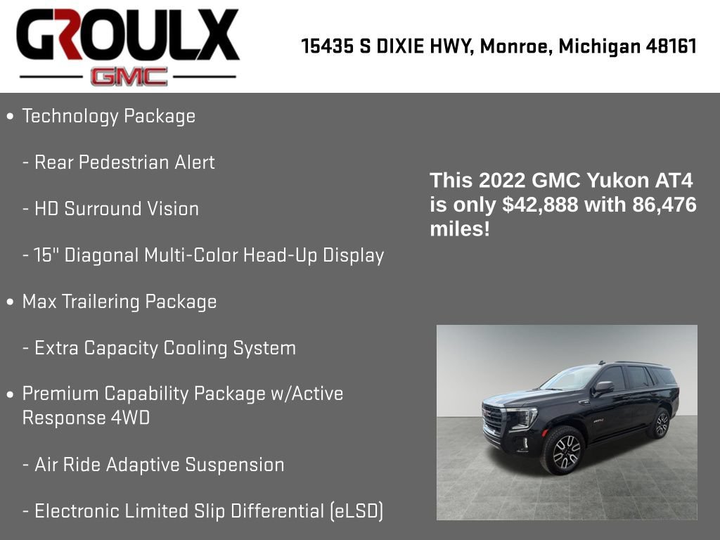 Used 2022 GMC Yukon AT4 AWD/4WD image 29
