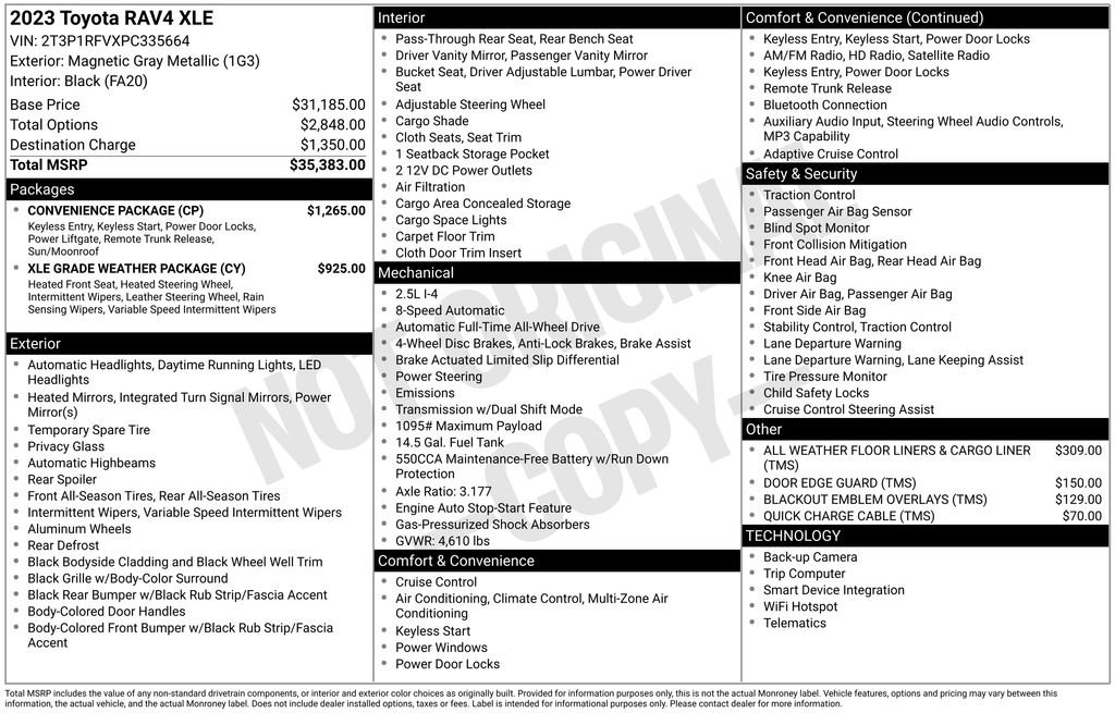 Certified 2023 Toyota RAV4 XLE w/ Convenience Package AWD/4WD image 24