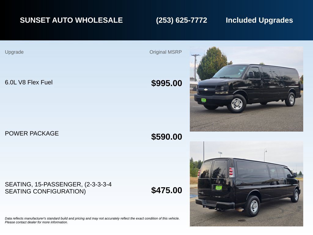Used 2013 Chevrolet Express 3500 LS w/ Power Package RWD image 22