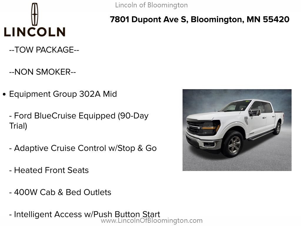 Used 2024 Ford F150 XLT w/ Equipment Group 302A MID AWD/4WD image 5