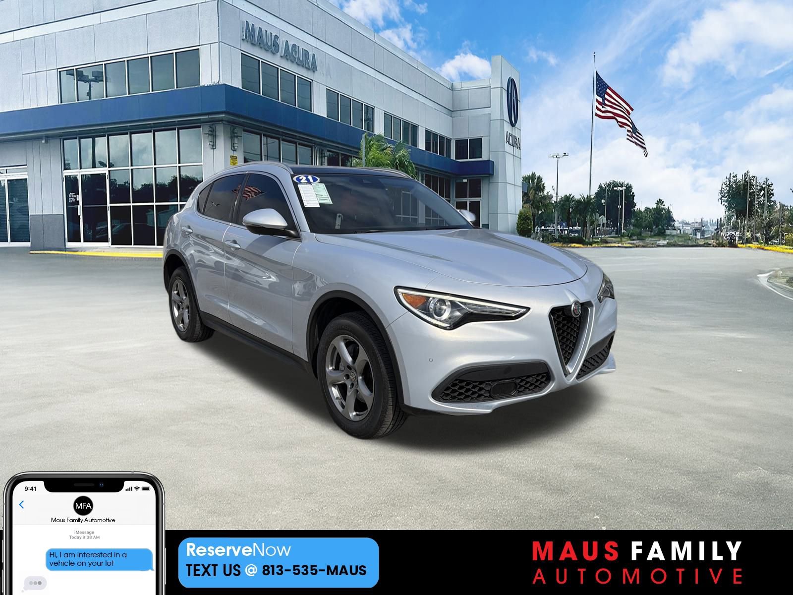 Used 2021 Alfa Romeo Stelvio Sprint w/ Sun & Sound Package