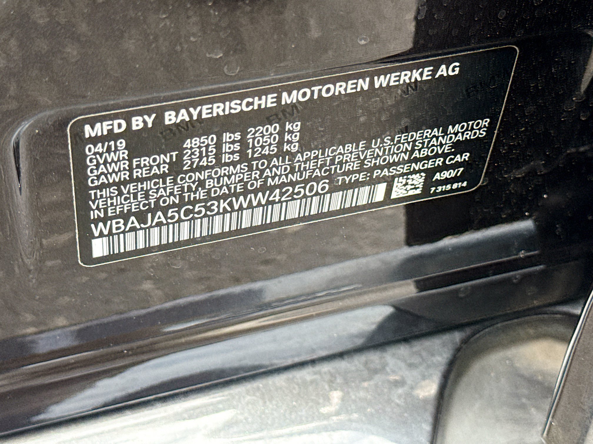 Used 2019 BMW 530i w/ M Sport Package RWD image 45