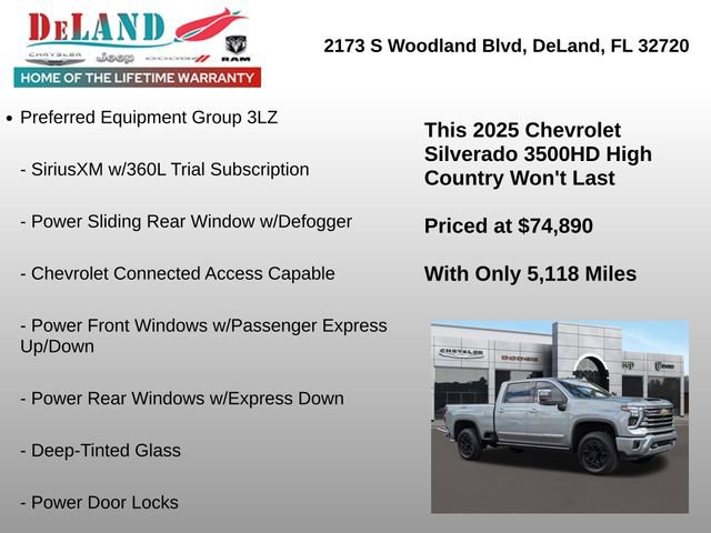 Used 2025 Chevrolet Silverado 3500 High Country w/ High Country Premium Package image 7