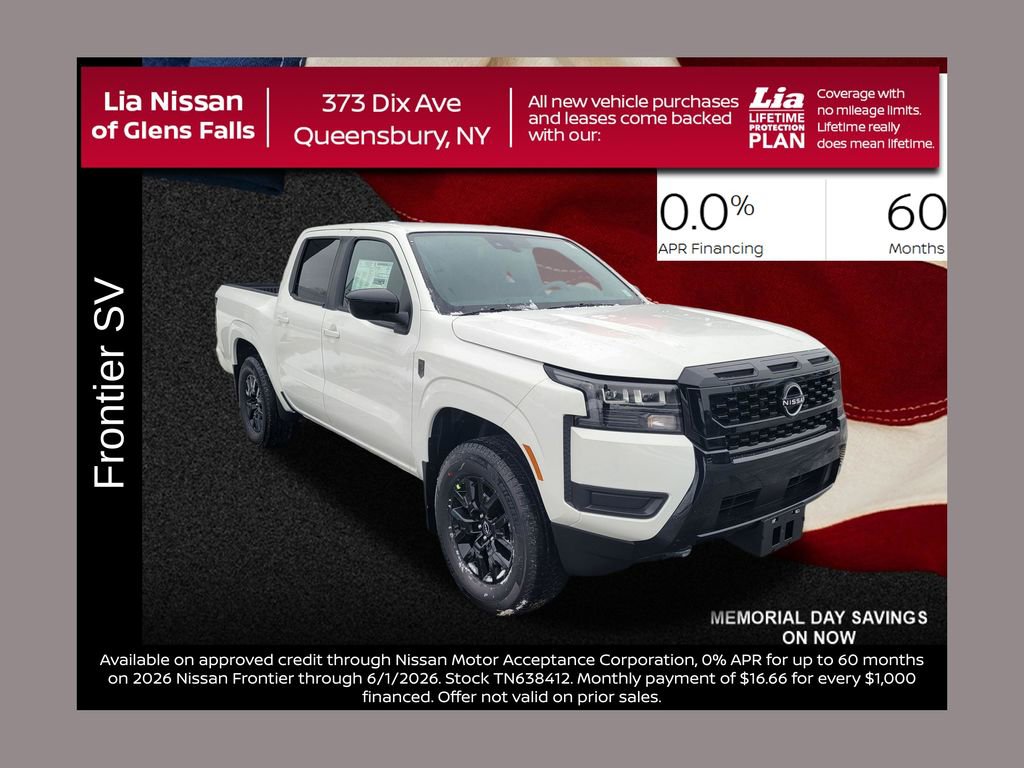 New 2026 Nissan Frontier SV w/ SV Convenience Package AWD/4WD 360° Tour