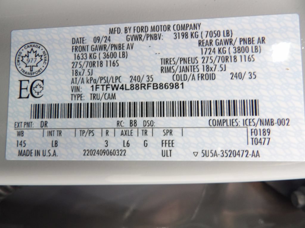 Used 2024 Ford F150 Tremor AWD/4WD image 66