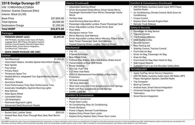 Used 2018 Dodge Durango GT w/ Premium Group image 27