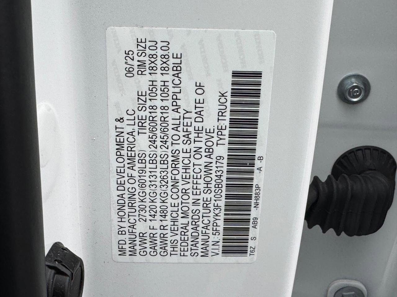 Certified 2025 Honda Ridgeline Sport image 26