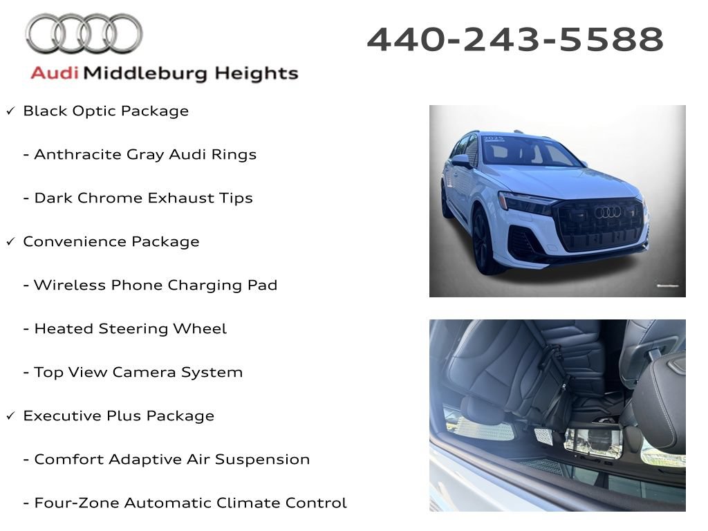 Certified 2025 Audi Q7 3.0T Premium Plus w/ Premium Plus Package AWD/4WD image 11