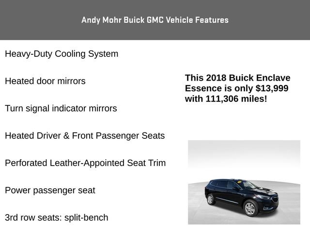 Used 2018 Buick Enclave Essence w/ Trailering Package FWD image 16