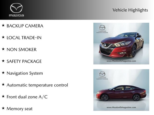 Used 2016 Nissan Maxima Platinum FWD image 2