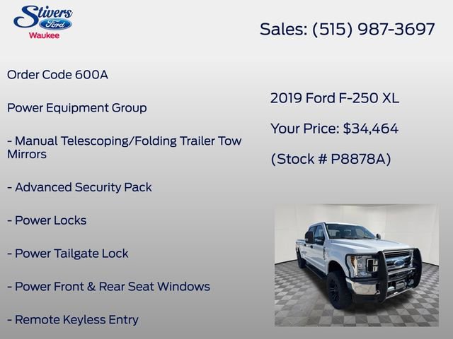 Used 2019 Ford F250 XL w/ STX Appearance Package image 15