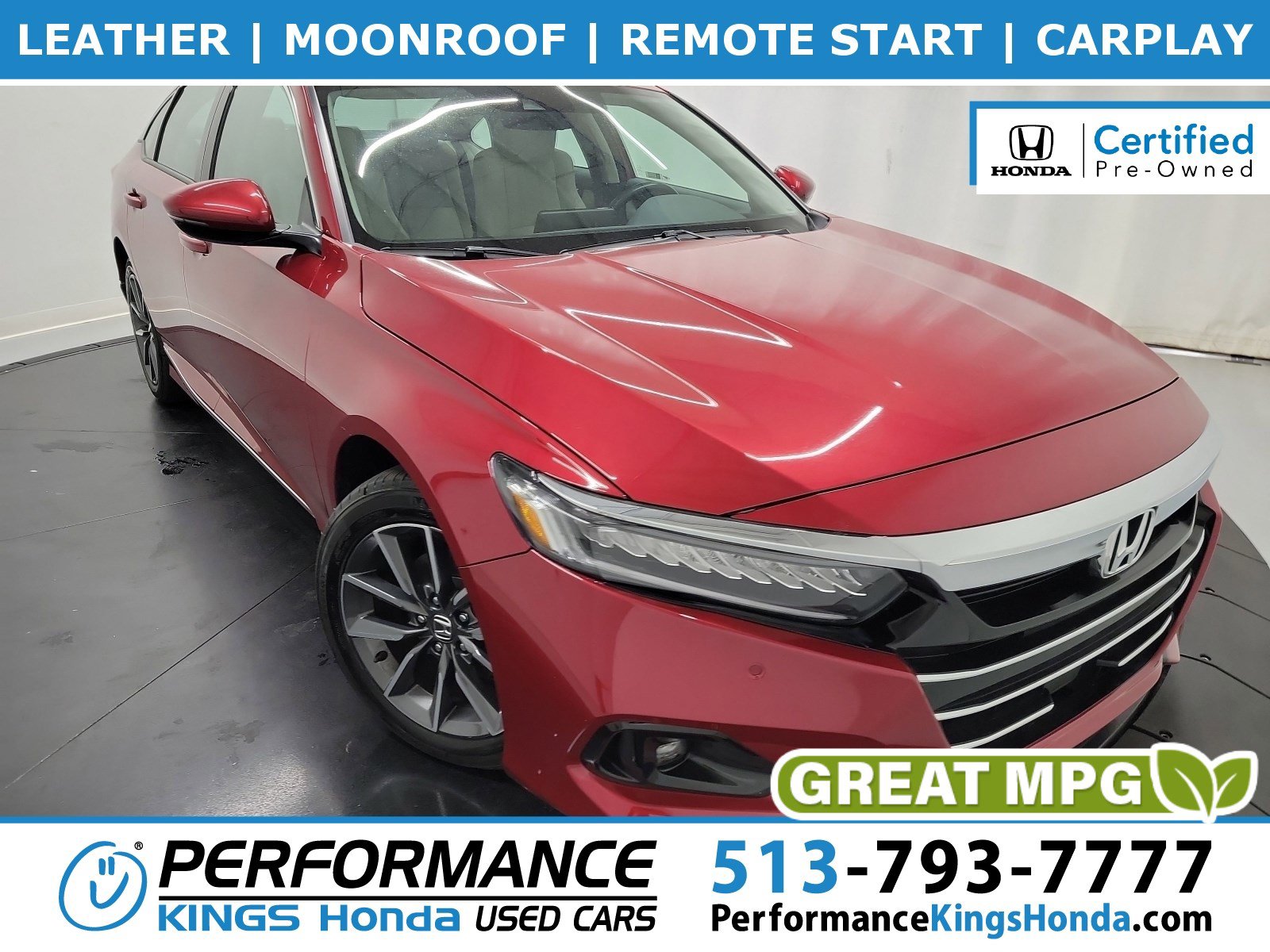 Certified 2022 Honda Accord EX-L