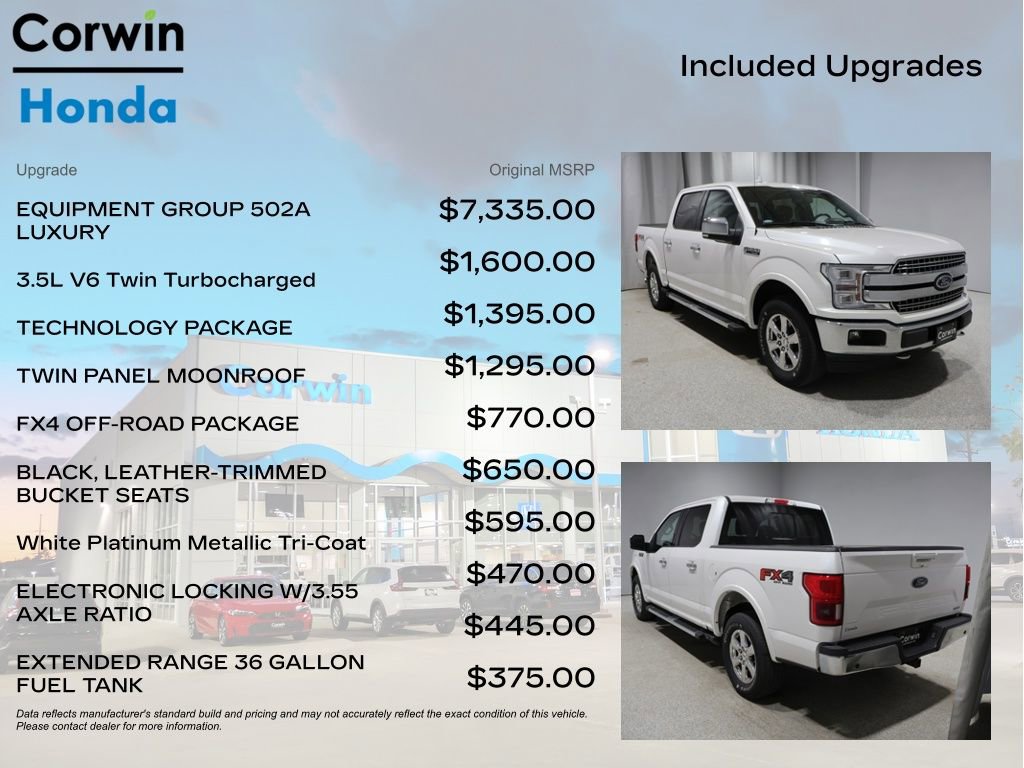 Used 2018 Ford F150 Lariat w/ Equipment Group 502A Luxury AWD/4WD image 4