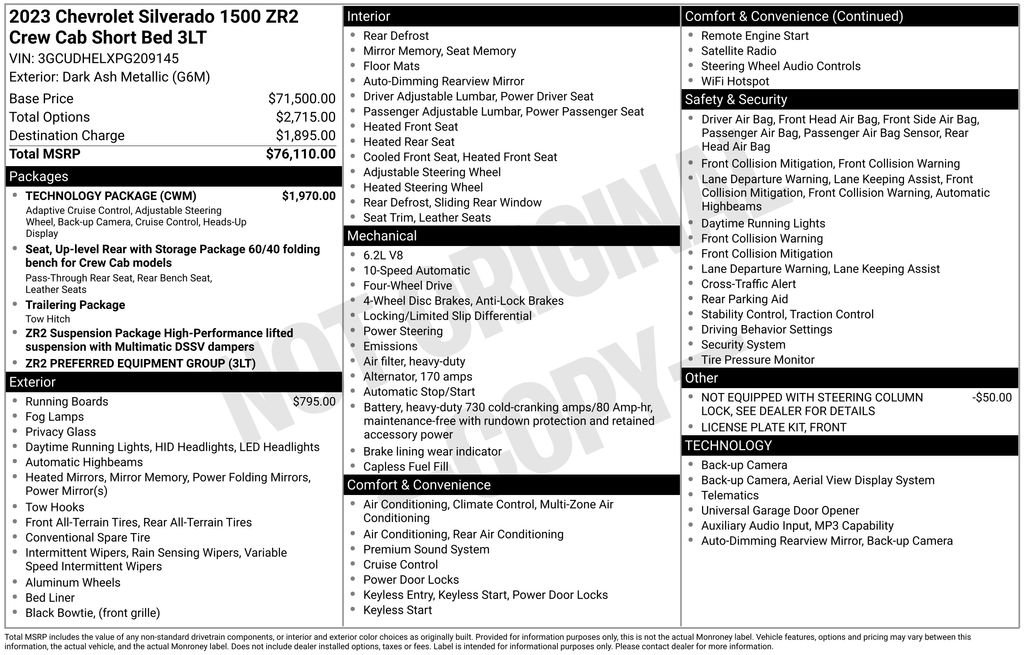 Used 2023 Chevrolet Silverado 1500 ZR2 w/ Technology Package image 27