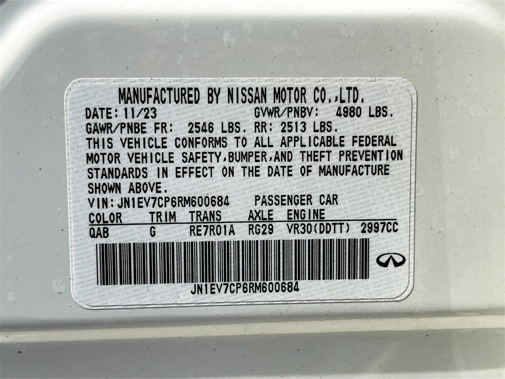 Used 2024 INFINITI Q50 Sensory image 33