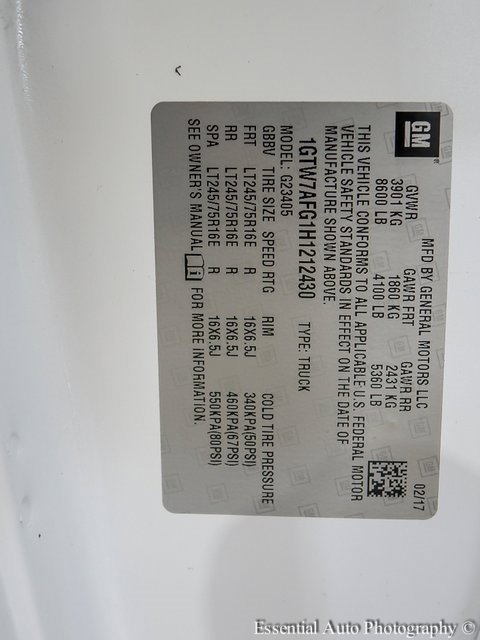 Certified 2017 GMC Savana 2500 w/ All Terrain Package image 22