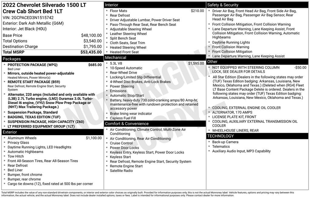 Used 2022 Chevrolet Silverado 1500 LT w/ Protection Package image 31