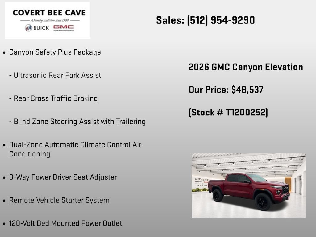 New 2026 GMC Canyon Elevation w/ Convenience Package AWD/4WD image 24