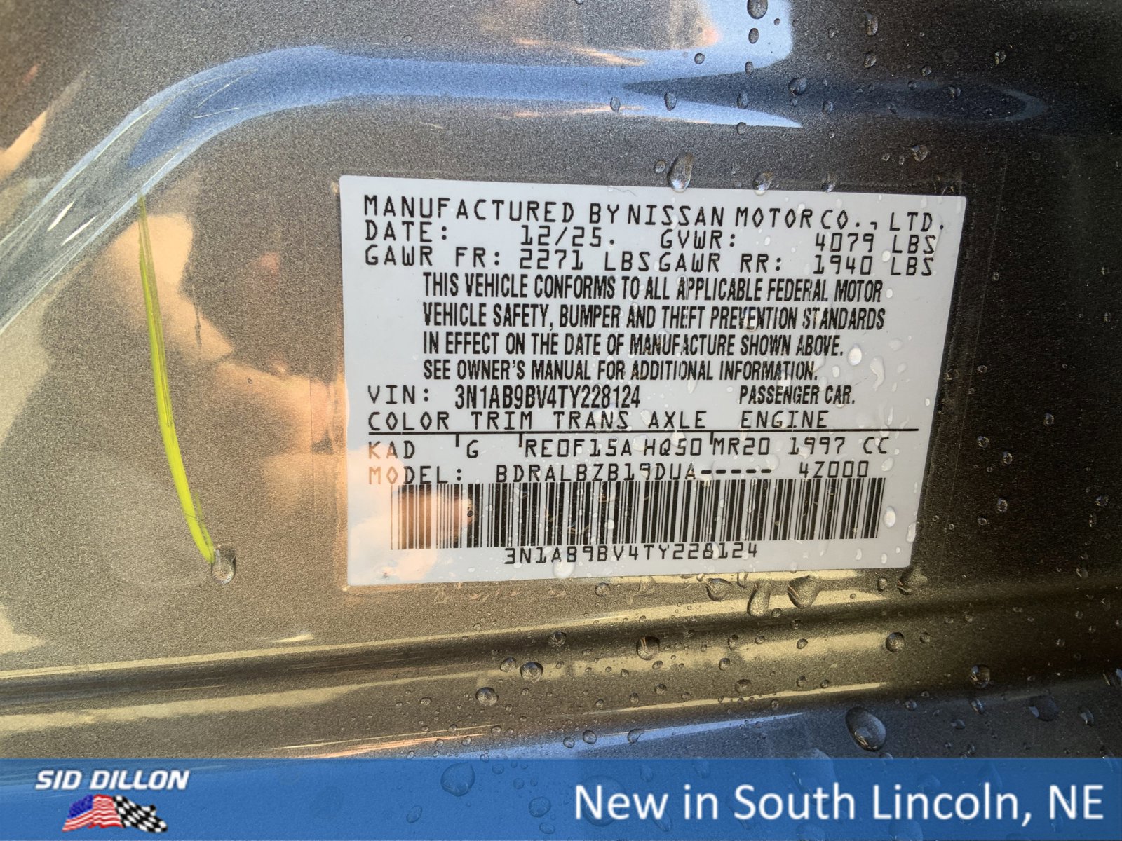 New 2026 Nissan Sentra S w/ Floor Mat Package image 12