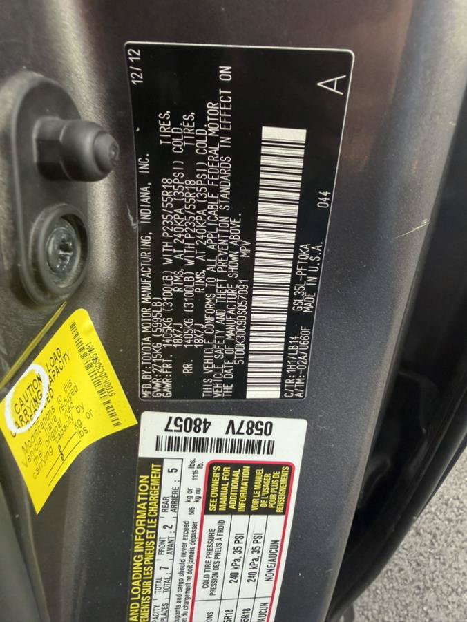 Used 2013 Toyota Sienna XLE AWD/4WD image 14