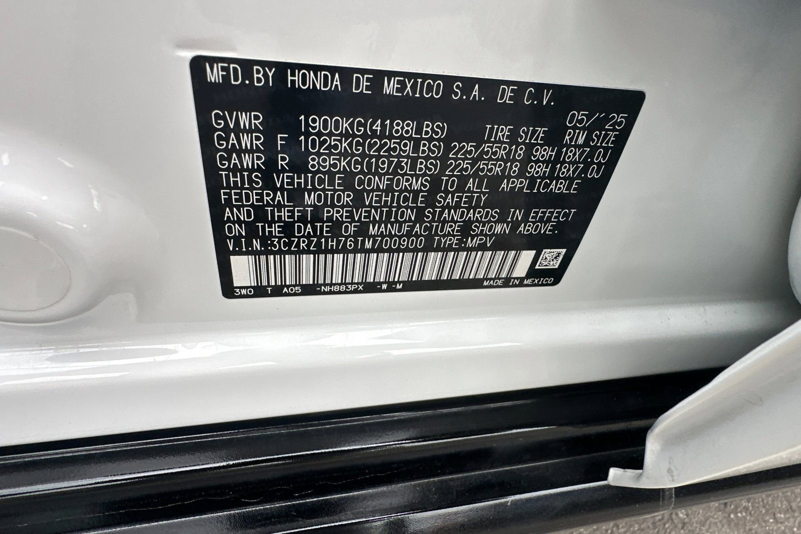 Certified 2026 Honda HR-V EX-L image 28